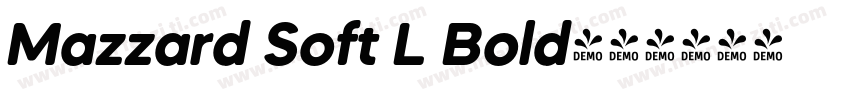 Mazzard Soft L Bold字体转换